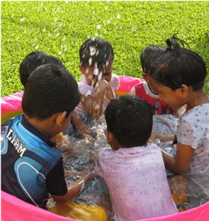 Children water play